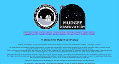 Desktop Screenshot of mudgeeobservatory.com.au